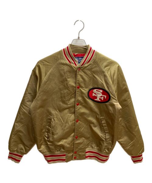 STAHL-URBAN（シュタールアーバン）STAHL-URBAN (シュタールアーバン) NFL SAN FRANCISCO 49ERS  BOMBER JACKET カーキ サイズ:SIZE Mの古着・服飾アイテム