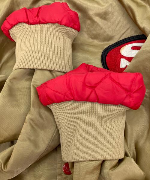 STAHL-URBAN（シュタールアーバン）STAHL-URBAN (シュタールアーバン) NFL SAN FRANCISCO 49ERS  BOMBER JACKET カーキ サイズ:SIZE Mの古着・服飾アイテム