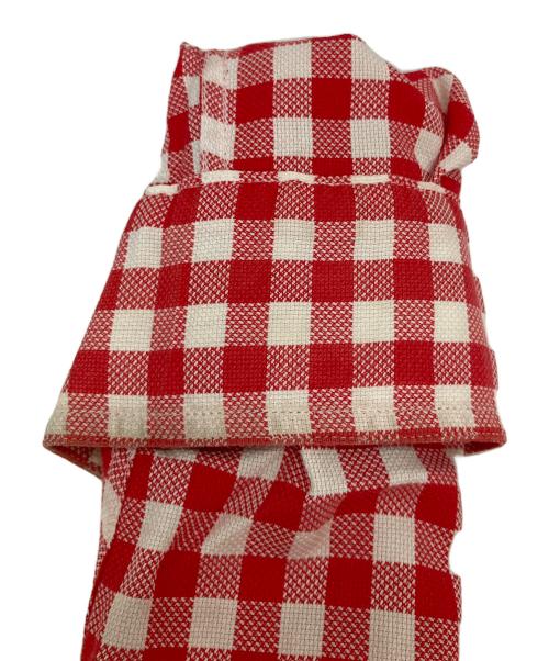 GIANNI VERSACE（ジャンニ・ヴェルサーチ）GIANNI VERSACE (ジャンニ・ヴェルサーチ) チェックシャツ レッド×ホワイト サイズ:SIZE 46の古着・服飾アイテム