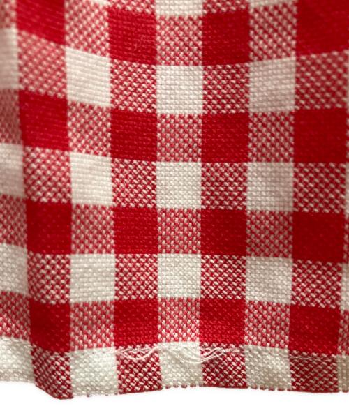 GIANNI VERSACE（ジャンニ・ヴェルサーチ）GIANNI VERSACE (ジャンニ・ヴェルサーチ) チェックシャツ レッド×ホワイト サイズ:SIZE 46の古着・服飾アイテム