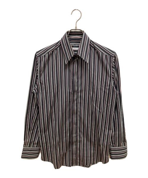 DOLCE & GABBANA（ドルチェ＆ガッバーナ）DOLCE & GABBANA (ドルチェ＆ガッバーナ) 長袖シャツ ブラック×ピンク サイズ:SIZE 15（38）の古着・服飾アイテム