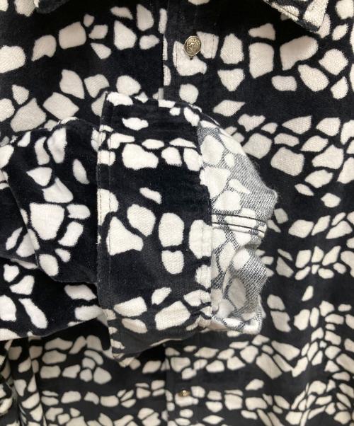 VERSACE（ヴェルサーチェ）VERSACE (ヴェルサーチェ) 長袖シャツ ブラック×ホワイト サイズ:SIZE Mの古着・服飾アイテム