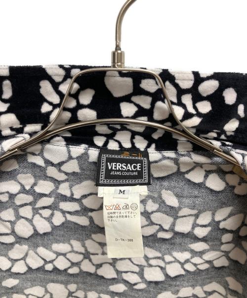 VERSACE（ヴェルサーチェ）VERSACE (ヴェルサーチェ) 長袖シャツ ブラック×ホワイト サイズ:SIZE Mの古着・服飾アイテム