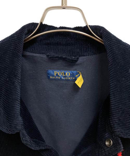 POLO RALPH LAUREN（ポロ・ラルフローレン）POLO RALPH LAUREN (ポロ・ラルフローレン) コーデュロイコーチジャケット ネイビー サイズ:SIZE XLの古着・服飾アイテム