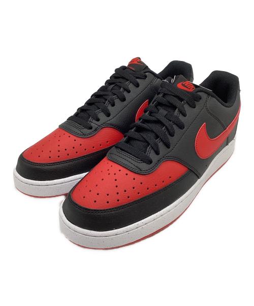 NIKE（ナイキ）NIKE (ナイキ) COURT VISION LOW NN（コートビジョンロー ネクストネイチャー） ブラック×レッド サイズ:SIZE 28cm 未使用品の古着・服飾アイテム
