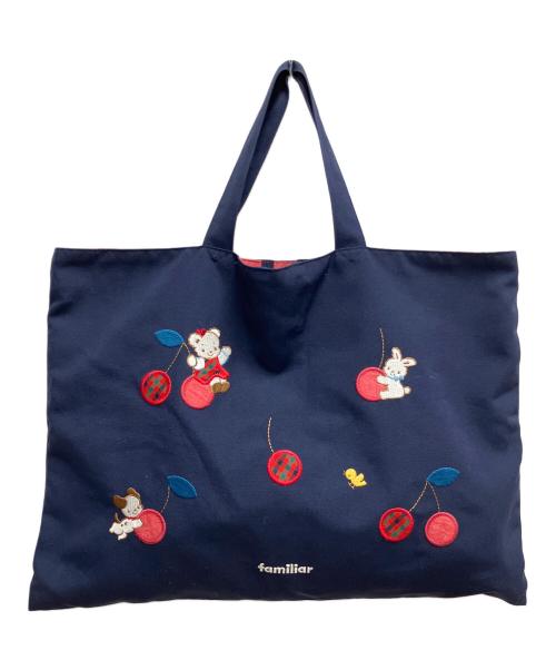 familiar（ファミリア）familiar (ファミリア) レッスンバッグ ネイビーの古着・服飾アイテム