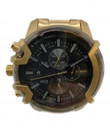 DIESEL（ディーゼル）の古着「Griffed クロノグラフ」｜ブラック