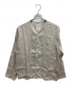 DANTONダントン）の古着「MEN'S LINEN SHIRT CARDIGAN」｜ベージュ