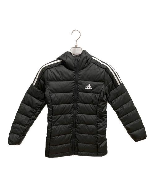 adidas（アディダス）adidas (アディダス) ブラック エッセンシャルズ ダウンパーカー ダウンジャケット ブラック サイズ:SIZE S 未使用品の古着・服飾アイテム