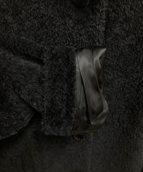 MaxMara（マックスマーラ）MaxMara (マックスマーラ) ファーコート ブラック サイズ:SIZE 38の古着・服飾アイテム