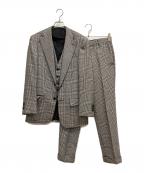 borgo santa chiaraボルゴサンタティアラ）の古着「セットアップスーツ」｜ブラック×ホワイト