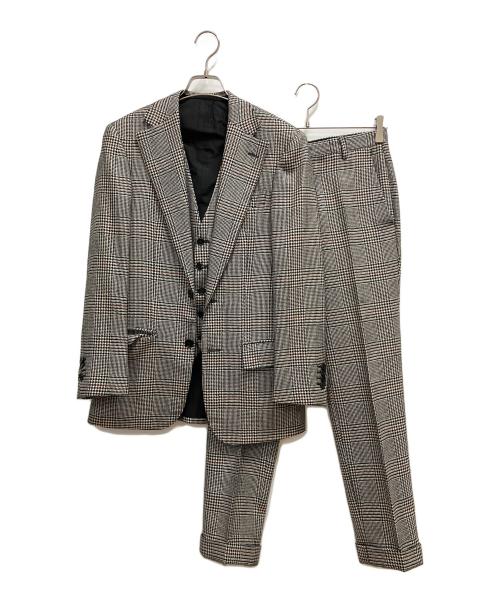 borgo santa chiara（ボルゴサンタティアラ）borgo santa chiara (ボルゴサンタティアラ) セットアップスーツ ブラック×ホワイト サイズ:SIZE 42の古着・服飾アイテム