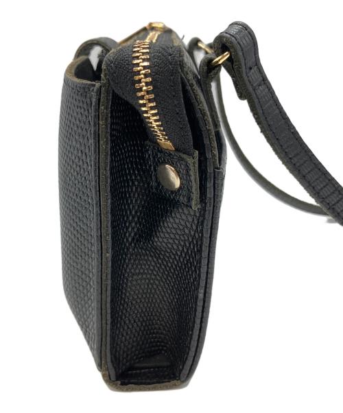 VIOLAd'ORO（ヴィオラドーロ）VIOLAd'ORO (ヴィオラドーロ) 横型スマートフォンポシェット ブラックの古着・服飾アイテム