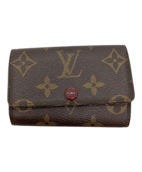 LOUIS VUITTON（ルイ ヴィトン）LOUIS VUITTON (ルイ ヴィトン) モノグラム　キーケース ミュルティクレ6 ブラウン×パープルの古着・服飾アイテム