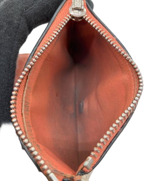 LOEWE（ロエベ）LOEWE (ロエベ) アナグラム　バーティカル ウォレット スモール ベージュ×ピンクの古着・服飾アイテム