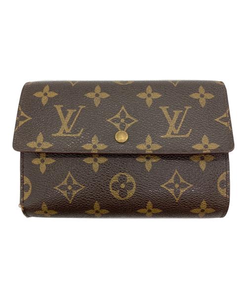 LOUIS VUITTON（ルイ ヴィトン）LOUIS VUITTON (ルイ ヴィトン) モノグラム　ポルトトレゾール エテュイパピエ ブラウンの古着・服飾アイテム