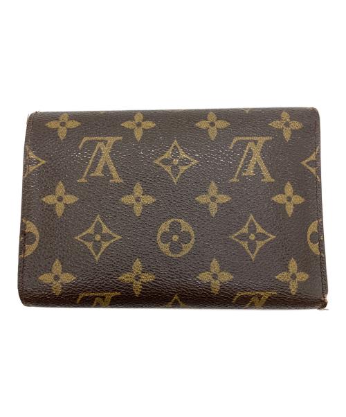 LOUIS VUITTON（ルイ ヴィトン）LOUIS VUITTON (ルイ ヴィトン) モノグラム　ポルトトレゾール エテュイパピエ ブラウンの古着・服飾アイテム