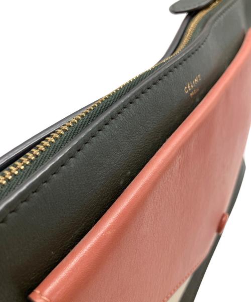 CELINE（セリーヌ）CELINE (セリーヌ) ショルダーバッグ グレー×ベージュの古着・服飾アイテム