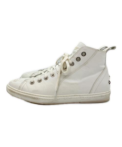 JIMMY CHOO（ジミーチュウ）JIMMY CHOO (ジミーチュウ) ハイカットスニーカー ホワイト サイズ:SIZE 25.5cmの古着・服飾アイテム