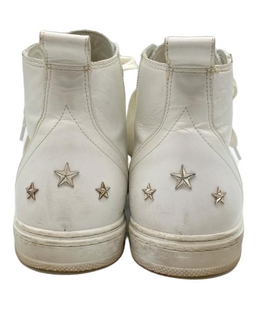 JIMMY CHOO（ジミーチュウ）JIMMY CHOO (ジミーチュウ) ハイカットスニーカー ホワイト サイズ:SIZE 25.5cmの古着・服飾アイテム
