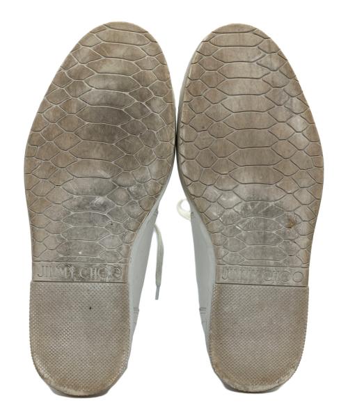 JIMMY CHOO（ジミーチュウ）JIMMY CHOO (ジミーチュウ) ハイカットスニーカー ホワイト サイズ:SIZE 25.5cmの古着・服飾アイテム