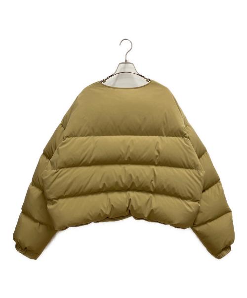 Mr.Gentleman（ミスタージェントルマン）Mr.Gentleman (ミスタージェントルマン) PUFFER SHORT DOWN JACKET ダウンジャケット ベージュ サイズ:SIZE Lの古着・服飾アイテム