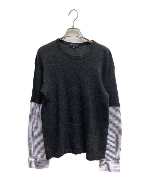 COMME des GARCONS HOMME（コムデギャルソン オム）COMME des GARCONS HOMME (コムデギャルソン オム) 薄手ニット ブラック サイズ:SIZE SSの古着・服飾アイテム