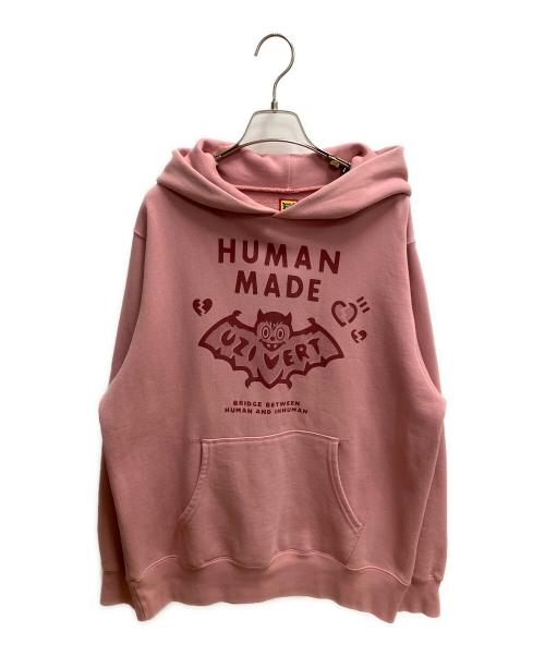 HUMAN MADE（ヒューマンメイド）HUMAN MADE (ヒューマンメイド) Lil Uzi Vert (リル ウージー ヴァート) Human Made x Lil Uzi Vert Hoodie Pink プルオーバーパーカー ピンク サイズ:SIZE Mの古着・服飾アイテム