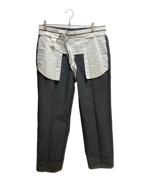 HERMES（エルメス）HERMES (エルメス) スラックス グレー サイズ:W90×L77cm/SIZE 44の古着・服飾アイテム