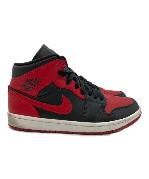 NIKE（ナイキ）NIKE (ナイキ) AIR JORDAN 1 MID（エアジョーダン1ミッド） ブラック×レッド サイズ:SIZE 26cmの古着・服飾アイテム