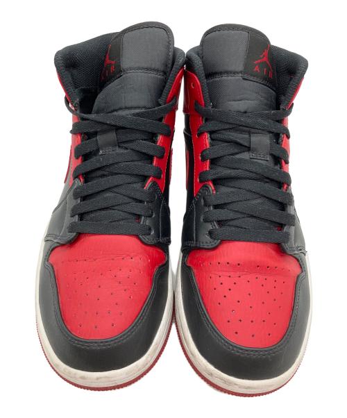 NIKE（ナイキ）NIKE (ナイキ) AIR JORDAN 1 MID（エアジョーダン1ミッド） ブラック×レッド サイズ:SIZE 26cmの古着・服飾アイテム