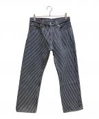 KOJIMA GENESコジマジーンズ）の古着「デニムパンツ」｜ネイビー×ホワイト
