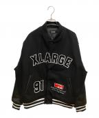 X-LARGEエクストララージ）の古着「OG LOGO VARSITY JACKET スタジャン」｜ブラック