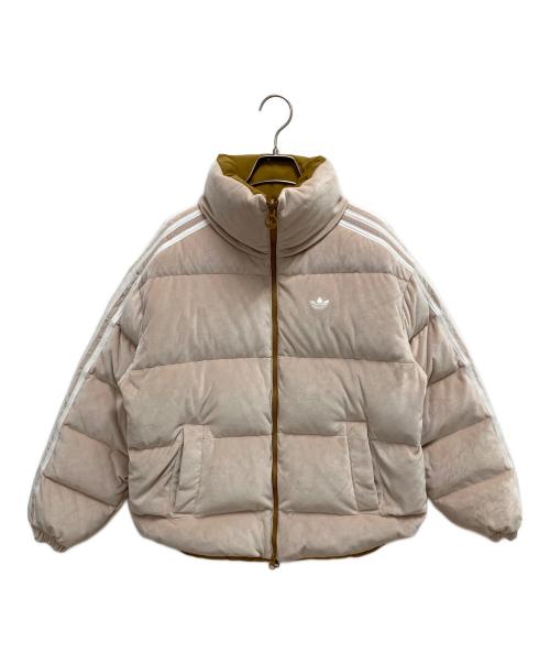 adidas（アディダス）adidas (アディダス) W JKT DOWN REV ベージュ サイズ:SIZE Sの古着・服飾アイテム