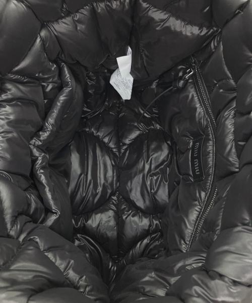 MIU MIU（ミュウミュウ）MIU MIU (ミュウミュウ) パテッド トートバッグ ブラックの古着・服飾アイテム