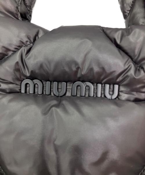 MIU MIU（ミュウミュウ）MIU MIU (ミュウミュウ) パテッド トートバッグ ブラックの古着・服飾アイテム