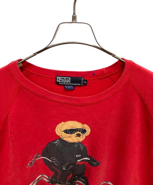 POLO RALPH LAUREN（ポロ・ラルフローレン）POLO RALPH LAUREN (ポロ・ラルフローレン) スウェット レッド サイズ:SIZE Mの古着・服飾アイテム