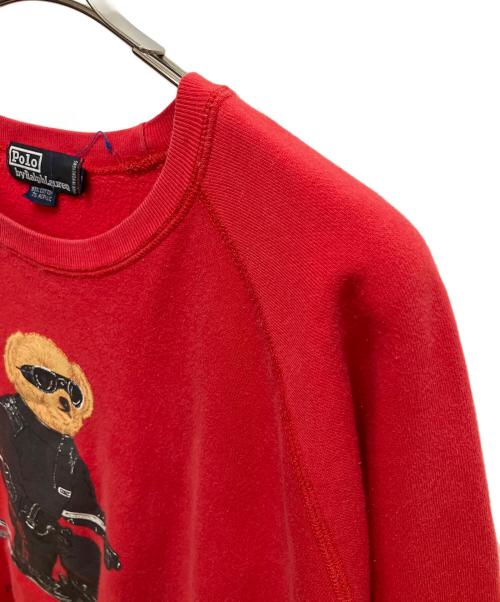 POLO RALPH LAUREN（ポロ・ラルフローレン）POLO RALPH LAUREN (ポロ・ラルフローレン) スウェット レッド サイズ:SIZE Mの古着・服飾アイテム