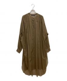 mizuiro-ind（ミズイロインド）の古着「シャツワンピース」｜ブラウン