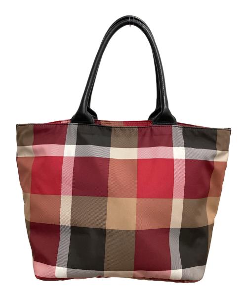 BLUE LABEL CRESTBRIDGE（ブルーレーベルクレストブリッジ）BLUE LABEL CRESTBRIDGE (ブルーレーベルクレストブリッジ) トートバッグ レッドの古着・服飾アイテム