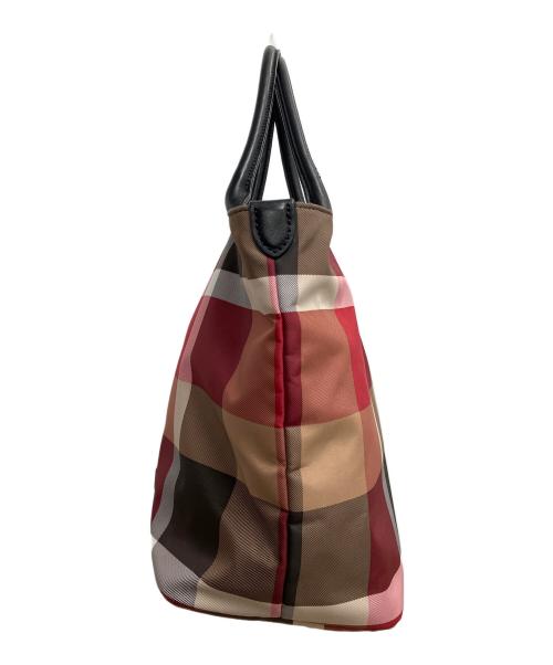 BLUE LABEL CRESTBRIDGE（ブルーレーベルクレストブリッジ）BLUE LABEL CRESTBRIDGE (ブルーレーベルクレストブリッジ) トートバッグ レッドの古着・服飾アイテム