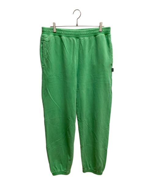 stussy（ステューシー）stussy (ステューシー) Stussy Pigment Dyed Fleece Pant スウェットパンツ グリーン サイズ:SIZE Lの古着・服飾アイテム