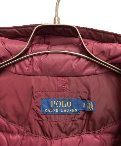POLO RALPH LAUREN（ポロ・ラルフローレン）POLO RALPH LAUREN (ポロ・ラルフローレン) ダウンジャケット バーガンディー サイズ:SIZE Sの古着・服飾アイテム