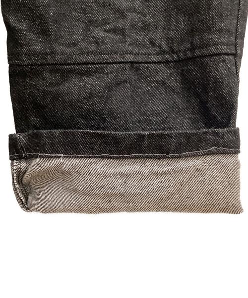 GUCCI（グッチ）GUCCI (グッチ) ストレートパンツ デニムパンツ ブラック サイズ:SIZE 38の古着・服飾アイテム