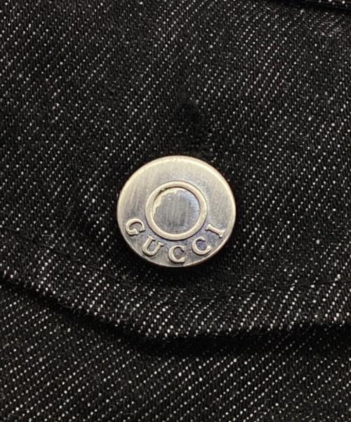 GUCCI（グッチ）GUCCI (グッチ) ストレートパンツ デニムパンツ ブラック サイズ:SIZE 38の古着・服飾アイテム