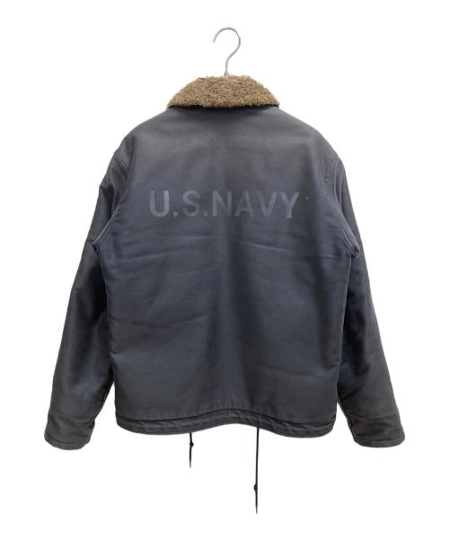HOUSTON（ヒューストン）HOUSTON (ヒューストン) デッキジャケット ネイビー サイズ:SIZE 38の古着・服飾アイテム