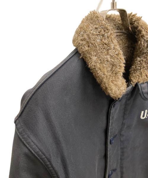 HOUSTON（ヒューストン）HOUSTON (ヒューストン) デッキジャケット ネイビー サイズ:SIZE 38の古着・服飾アイテム