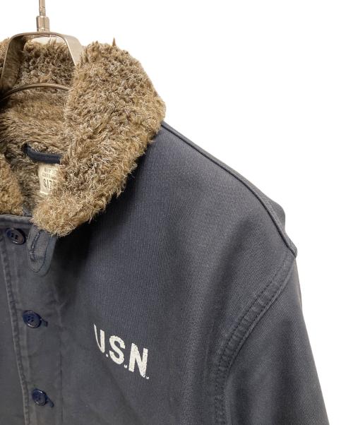 HOUSTON（ヒューストン）HOUSTON (ヒューストン) デッキジャケット ネイビー サイズ:SIZE 38の古着・服飾アイテム