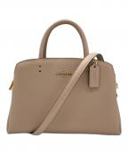 COACHコーチ）の古着「ミニリリーキャリーオール　ハンドバッグ」｜ベージュ