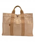HERMESエルメス）の古着「ニューフールトゥ　MMトートバッグ」｜オレンジ